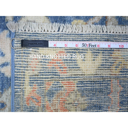 Oushak And Peshawar Wool Hand Knotted Rug Blue Blue 3.0X4.9 -O088447