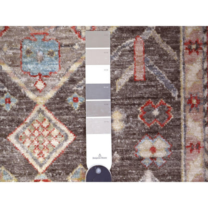 Oushak And Peshawar Wool Hand Knotted Rug Grey Gray 3.1X4.10 -O088493