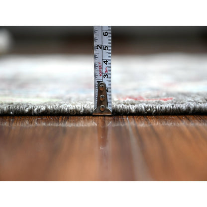 Oushak And Peshawar Wool Hand Knotted Rug Grey Gray 3.1X4.10 -O088493