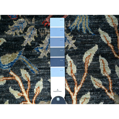 Oushak And Peshawar Wool Hand Knotted Rug Blue No Border 2.6X11.7 -O088498