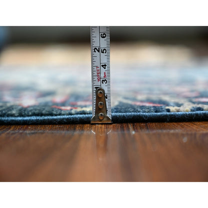 Oushak And Peshawar Wool Hand Knotted Rug Blue No Border 2.6X7.10 -O088499