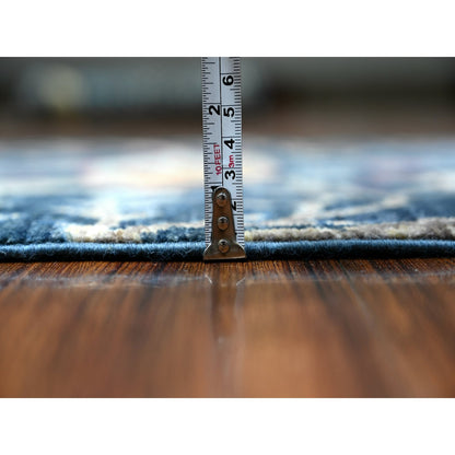 Oushak And Peshawar Wool Hand Knotted Rug Blue No Border 2.6X7.10 -O088503