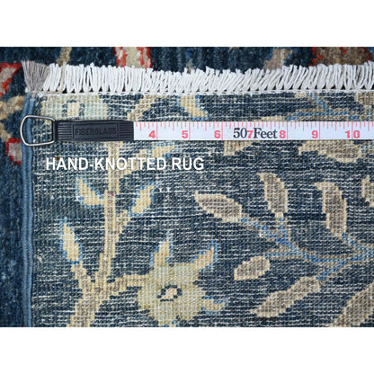 Oushak And Peshawar Wool Hand Knotted Rug Blue No Border 2.6X7.10 -O088503