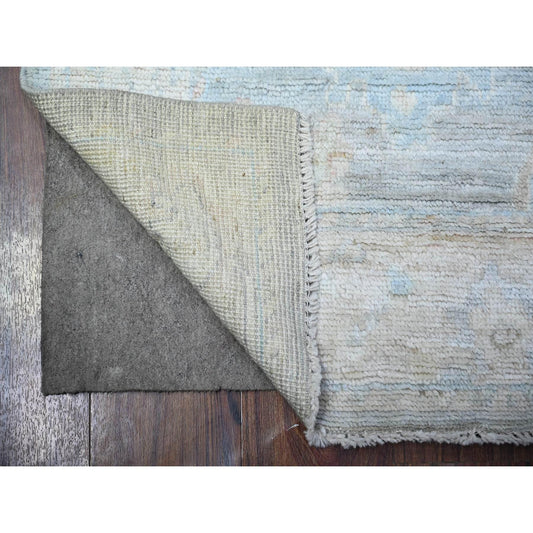 Oushak And Peshawar Wool Hand Knotted Rug Grey Silver 3.3X5.3 -O088511