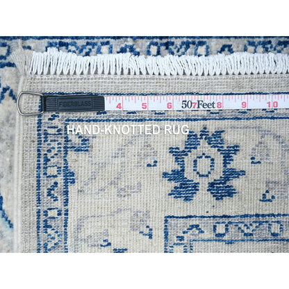 Oushak And Peshawar Wool Hand Knotted Rug Grey Ivory 2.6X21.4 -O088538