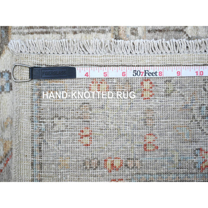 Oushak And Peshawar Wool Hand Knotted Rug Grey Gray 3.0X5.0 -O088542