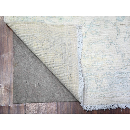 Oushak And Peshawar Wool Hand Knotted Rug Grey Gray 3.0X5.0 -O088553