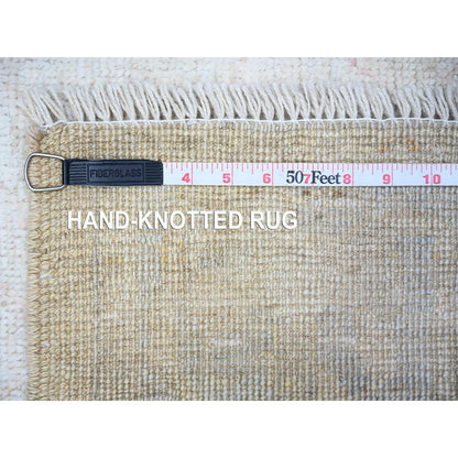 Oushak And Peshawar Wool Hand Knotted Rug Grey Gray 4.1X5.9 -O088570