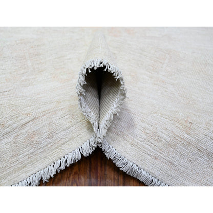 Oushak And Peshawar Wool Hand Knotted Rug Grey Gray 9.8X13.1 -O088581