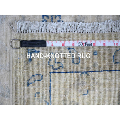 Oushak And Peshawar Wool Hand Knotted Rug Ivory 2.6x19.5 -O088592