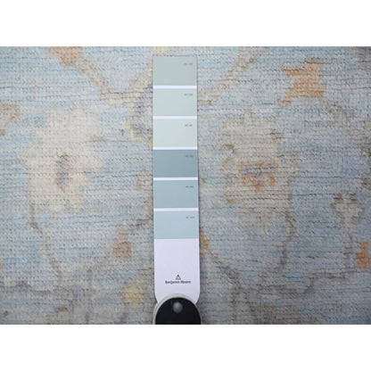 Oushak And Peshawar Wool Hand Knotted Rug Blue Blue 4.2X5.9 -O088613