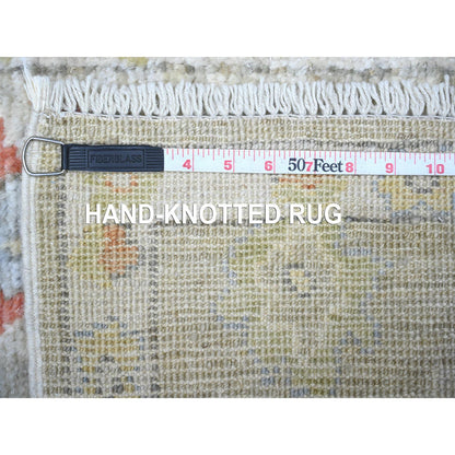 Oushak And Peshawar Wool Hand Knotted Rug Grey Gray 2.0X3.4 -O088633
