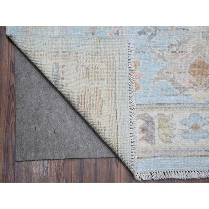 Oushak And Peshawar Wool Hand Knotted Rug Blue Blue 8.4X10.2 -O088653