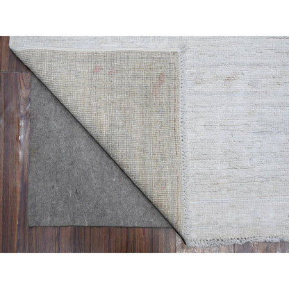 Oushak And Peshawar Wool Hand Knotted Rug Grey Gray 7.10X9.7 -O088722