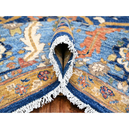 Oushak And Peshawar Wool Hand Knotted Rug Blue Blue 8.2X10.2 -O088730