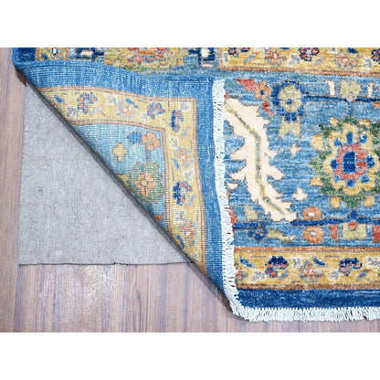 Oushak And Peshawar Wool Hand Knotted Rug Blue Blue 8.7X11.11 -O088733