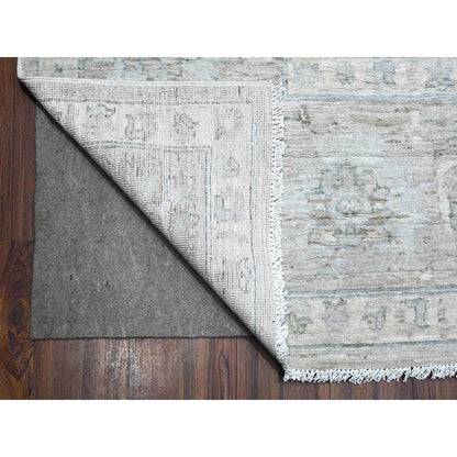 Oushak Wool Hand Knotted Rug Grey 9.11X13.0  -O088743