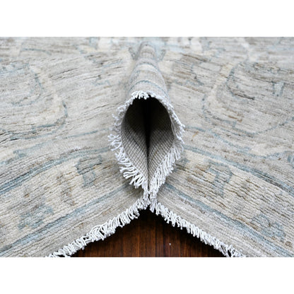 Oushak Wool Hand Knotted Rug Grey 9.11X13.0  -O088743