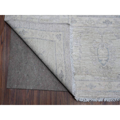 Oushak And Peshawar Wool Hand Knotted Rug Grey Silver 8.10X11.6 -O088749