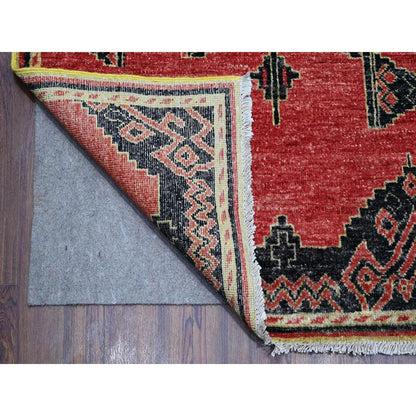 Oushak And Peshawar Wool Hand Knotted Rug Red No Border 8.7X11.3 -O088750