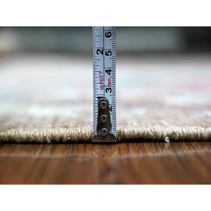 Oushak And Peshawar Wool Hand Knotted Rug Brown No Border 3.11X5.10 -O088757