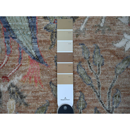 Oushak And Peshawar Wool Hand Knotted Rug Brown No Border 3.2X5.0 -O088760