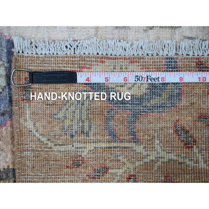 Oushak And Peshawar Wool Hand Knotted Rug Brown No Border 3.2X5.0 -O088760