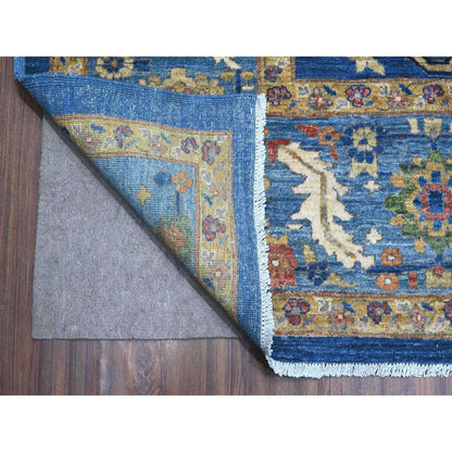 Oushak And Peshawar Wool Hand Knotted Rug Blue Blue 10.3X13.5 -O088814