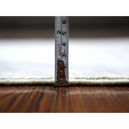 Oushak And Peshawar Wool Hand Knotted Rug Grey Gray 2.9X11.9 -O088817