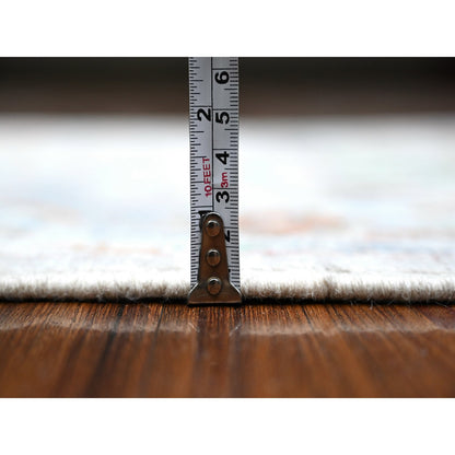 Oushak And Peshawar Wool Hand Knotted Rug Blue Blue 2.11X16.4 -O088824