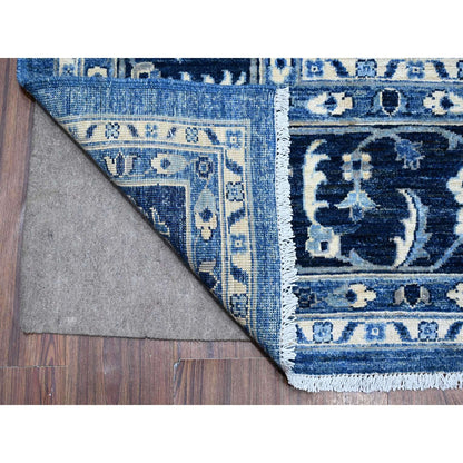 Oushak And Peshawar Wool Hand Knotted Rug Blue Yale Blue 8.1X9.8 -O088846
