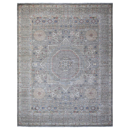 Mamluk Wool Hand Knotted Rug Grey Gray 12.3X15.5 -O088870