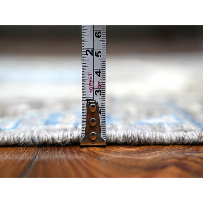 Mamluk Wool Hand Knotted Rug Grey Ivory 2.8X8.1 -O088897