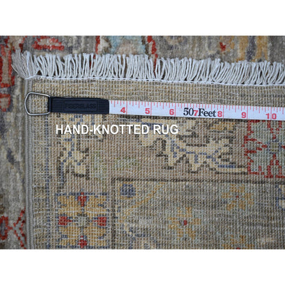 Heriz Wool Hand Knotted Rug Grey Gray 3.0X7.10 -O088903
