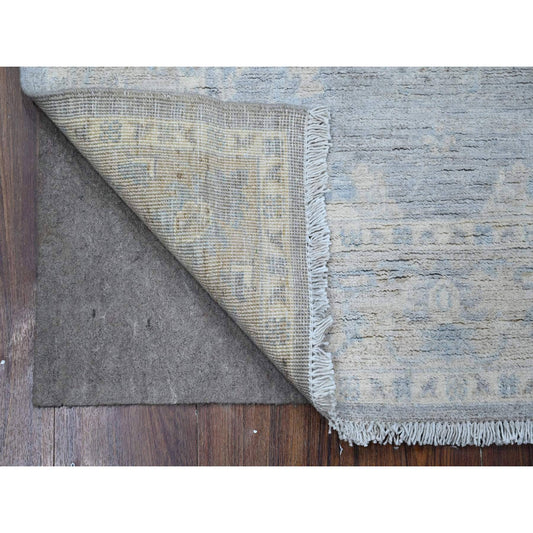 Oushak And Peshawar Wool Hand Knotted Rug Grey Silver 3.0X4.11 -O088910