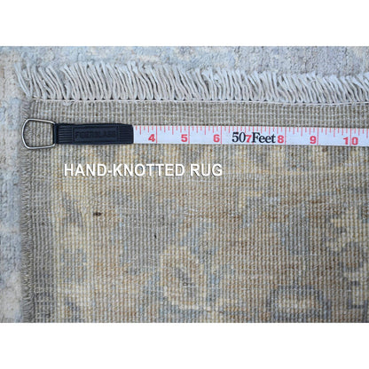 Oushak And Peshawar Wool Hand Knotted Rug Grey Silver 3.0X4.11 -O088910