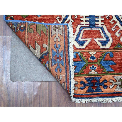 Kazak Wool Hand Knotted Rug Red No Border 3.3X5.1 -O088930