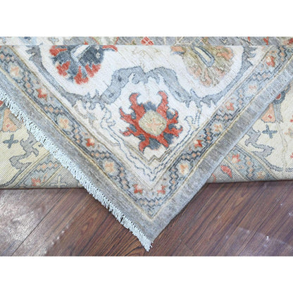 Heriz Wool Hand Knotted Rug Grey 9.2x12.0 -O088955