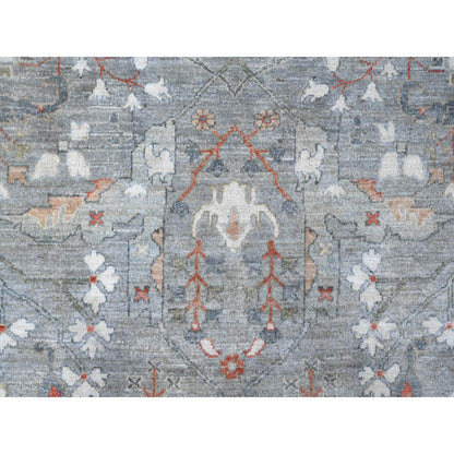 Heriz Wool Hand Knotted Rug Grey 9.2x12.0 -O088955