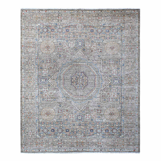 Mamluk Wool Hand Knotted Rug Grey Gray 8.3X10.0 -O088962