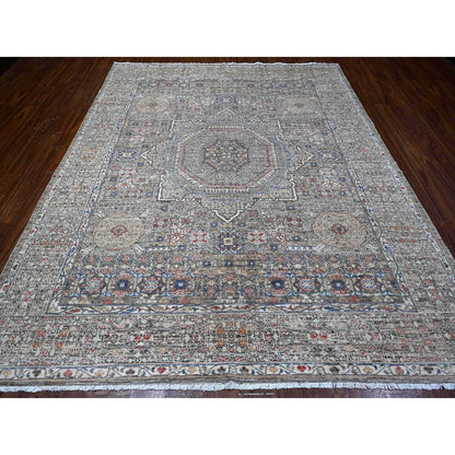 Mamluk Wool Hand Knotted Rug Grey Gray 8.3X10.0 -O088962