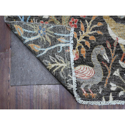 Oushak And Peshawar Wool Hand Knotted Rug Grey No Border 8.0X9.10 -O088974