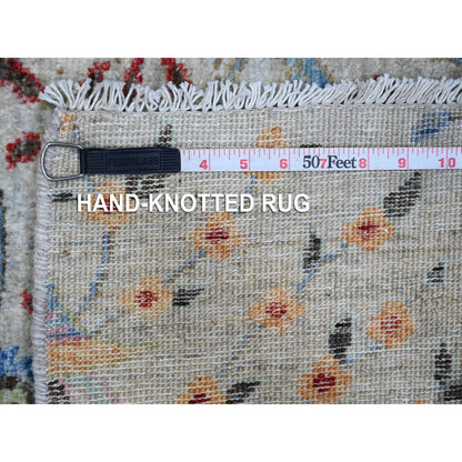 Oushak And Peshawar Wool Hand Knotted Rug Grey No Border 6.0X6.1 -O088995
