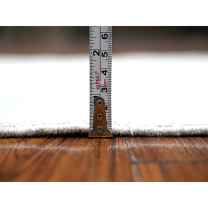 Oushak And Peshawar Wool Hand Knotted Rug Grey Gray 2.6X9.10 -O089034