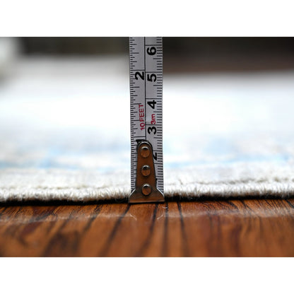 Oushak And Peshawar Wool Hand Knotted Rug Grey Blue 3.1X5.1 -O089036