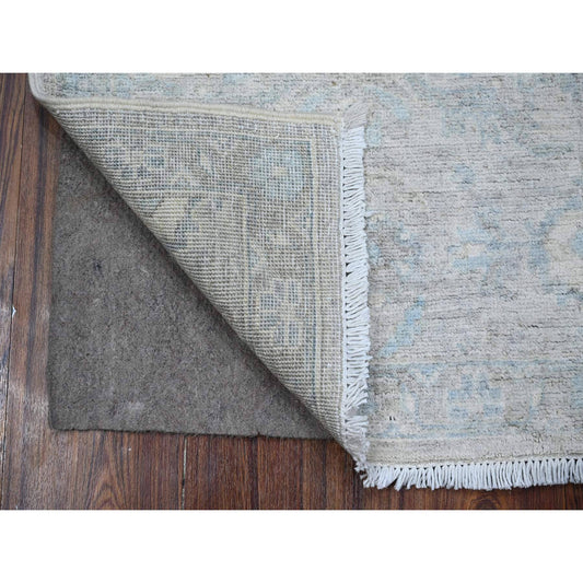 Oushak And Peshawar Wool Hand Knotted Rug Grey Gray 1.9X3.0 -O089037