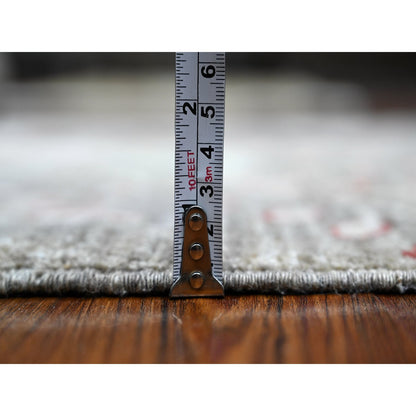 Oushak And Peshawar Wool Hand Knotted Rug Grey No Border 2.7X7.10 -O089047