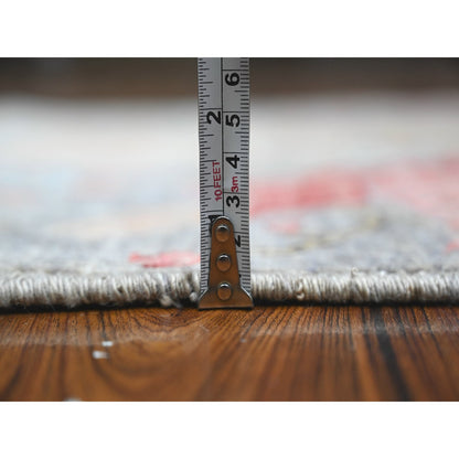 Oushak And Peshawar Wool Hand Knotted Rug Grey No Border 2.8X7.9 -O089052