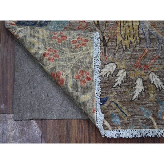 Oushak And Peshawar Wool Hand Knotted Rug Grey No Border 3.1X5.1 -O089060