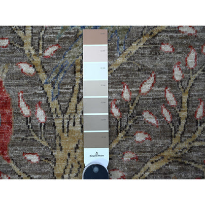 Oushak And Peshawar Wool Hand Knotted Rug Grey No Border 3.1X5.1 -O089060